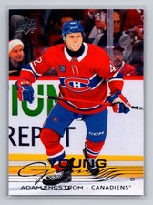 Adam Engstrom 2025-26 Upper Deck Hockey Young Guns 💥 Canadiens 🏒 #721