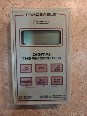 Control Company Traceable Digital Thermometer Tested come w/ No Cable