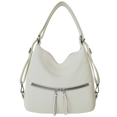 Damen Shopper Hobo Bag vegan Leder Schultertasche Umhängetasche Rucksack 30656