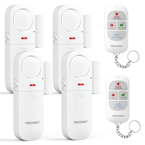 TECKNET Allarme Porta Wireless: Antifurto Casa con Sirena e Telecomando