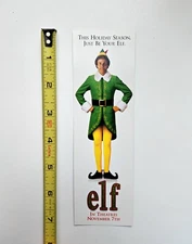 VINTAGE 2003 ELF MOVIE PROMO BOOKMARK WILL FERRELL BUDDY THE CHRISTMAS FILM BOOK