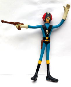 Figurine Harlock (Albator) - Bandpresto 1999 - 21cm, Cosmos 999, Sous Blister (État Parfait)