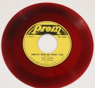 SCARCE Barry Winton RED WAX 45 Smoke Gets In Your Eyes / Make Believe PROM 1042