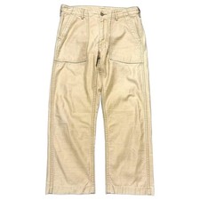 orSlow Fatigue Baker Pants Beige M Japanese Military Vintage Style F/S