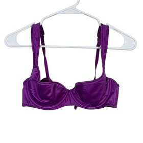 L'Agent By Agent Provocateur Danita Padded Denim Bra in Violet Size 34B