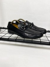 Gucci Leather Bamboo Horsebit Loafers Sleep On Flats In Black Size 8