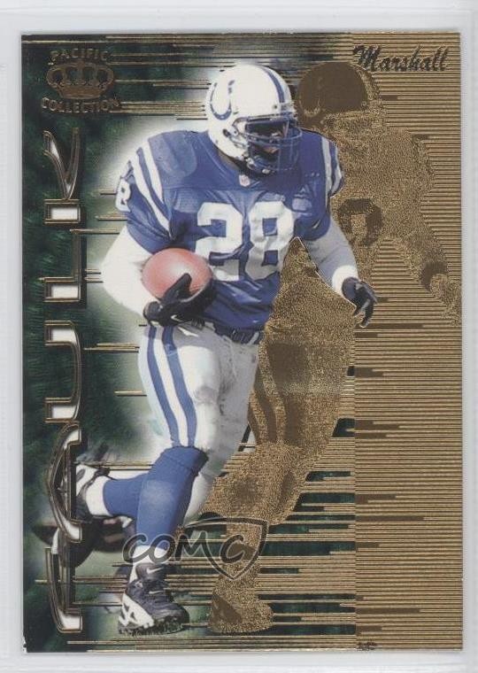 1997 Pacific Crown Collection Card-Supials Marshall Faulk #15 HOF 0f3