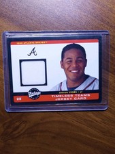 ANDRUW JONES GAME USED JERSEY 2002 UPPER DECK VINTAGE Atlanta Braves 