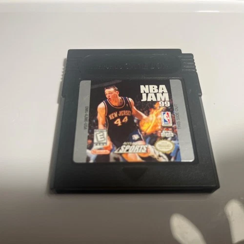 NBA Jam 99 Nintendo Game Boy Color 1999 tested game works but has Dead Battery