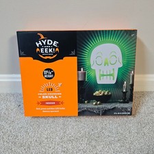 Hyde Eek Color Changing Skull LED Halloween Sign Indoor Battery Powered Decor