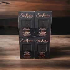 4 SheaMoisture African Black Bar Soap, Moisturizing, Calm Clearing, 8oz