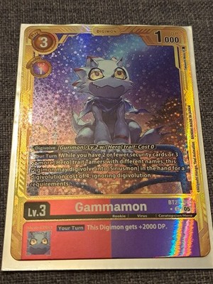 Gammamon BT21-010 * Gold AD1 DIGIMON GENERATION Digimon TCG NM 