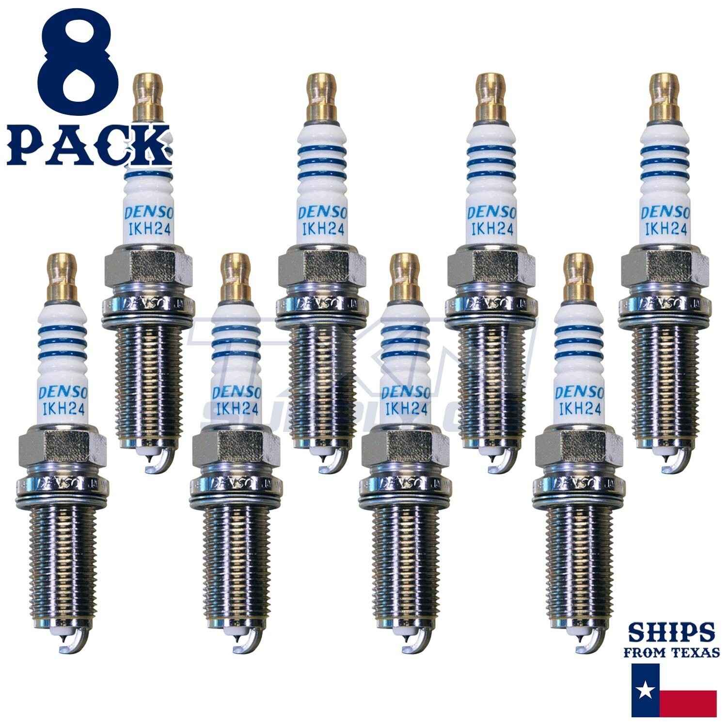 8 Pack Denso 5346 Iridium Power Spark Plugs IKH24