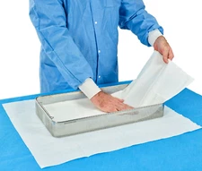 Halyard Sterilization Tray Liner 20" x 25" - Low Lint, High Absorbency - 100ct