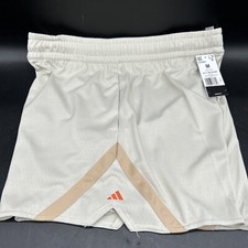 adidas Basketball Shorts Womens Large Loose Fit Gym Training Aluminum Tan Size M