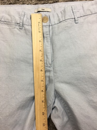 Gap Chino Pants Womens Size 4 Blue Light Twill Skinny - Picture 6 of 11