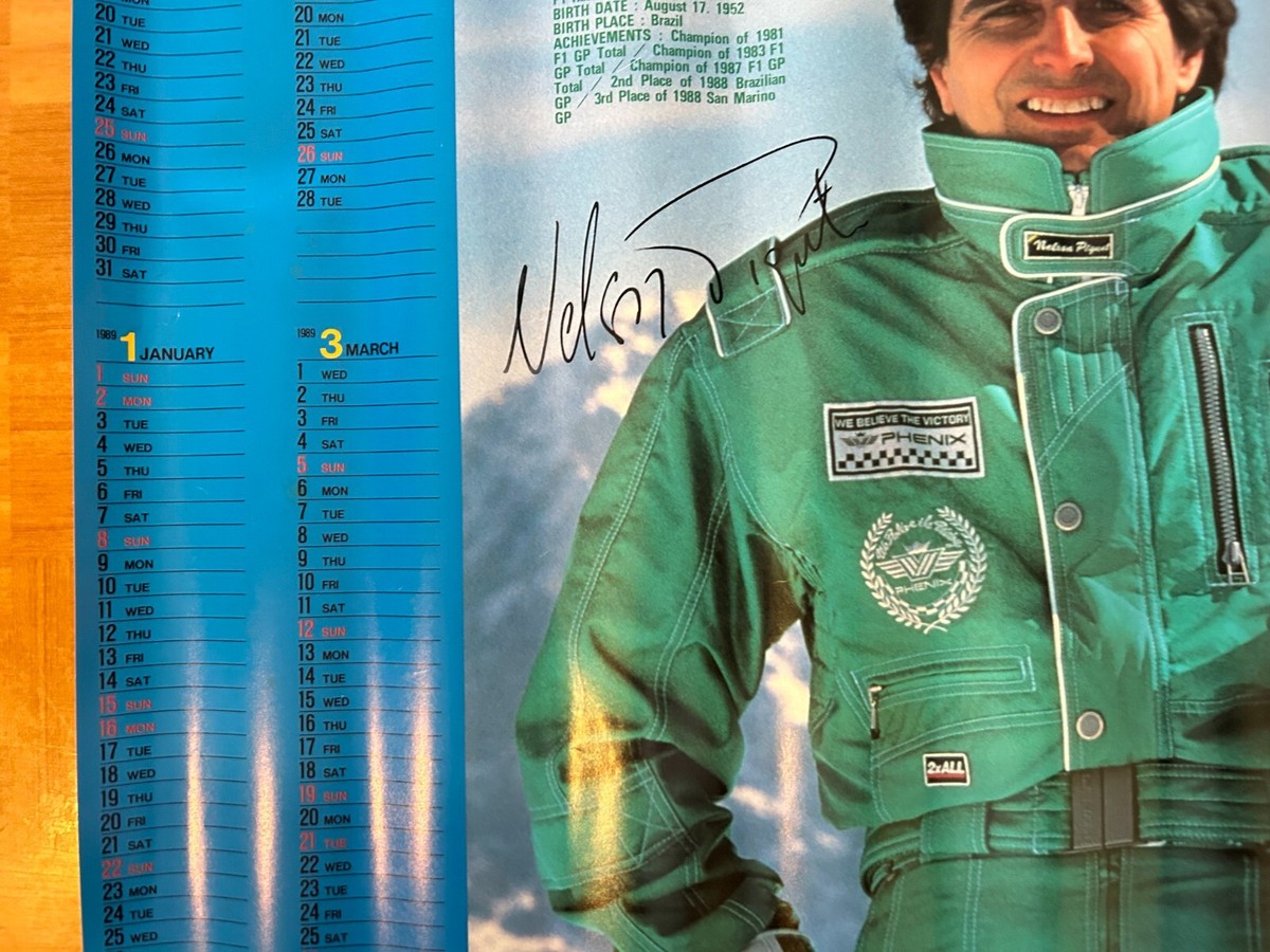 Alain Prost Nelson Piquet / PHENIX Japan Original Promo Poster B2