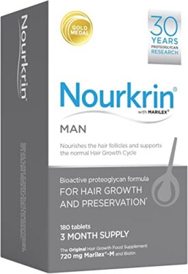 Nourkrin Man 180 Tablets (3 Month Supply) by Nourkrin *Exp Aug 2026*
