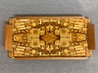Antique wooden tray , mid century , 16.5 X 8 Inch. — photo 1