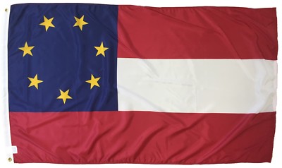 Fort Sumter CSA Outdoor Historical Dyed Nylon Flag Grommets 3' x 5'
