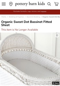 pottery barn baby bassinet