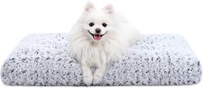 Deluxe Washable Dog Crate Bed Velvet Ultra Soft Plush Kennel Mat Anti-Slip Pad