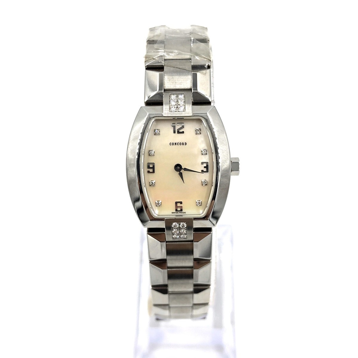 Ladies Concord La Scala Tonneau Watch Used Concord La Scala 54 G3 1480.0 18k rose gold MOP | Gray  main image 2