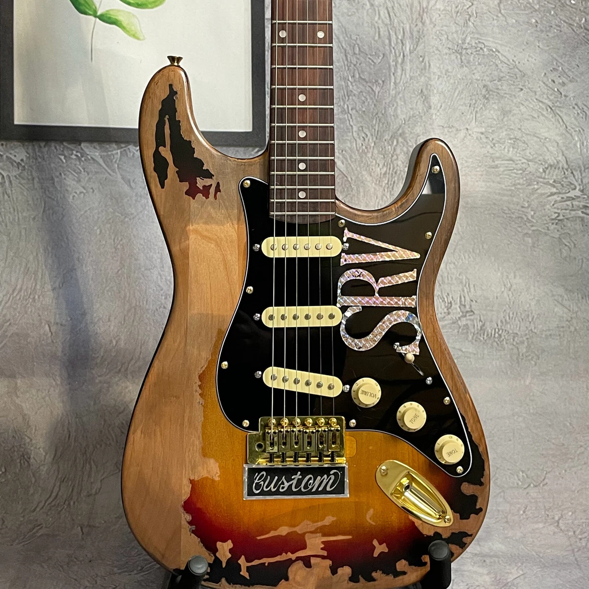 Vintage Relic ST Electric Guitar Maple Neck Rosewood Fretboard