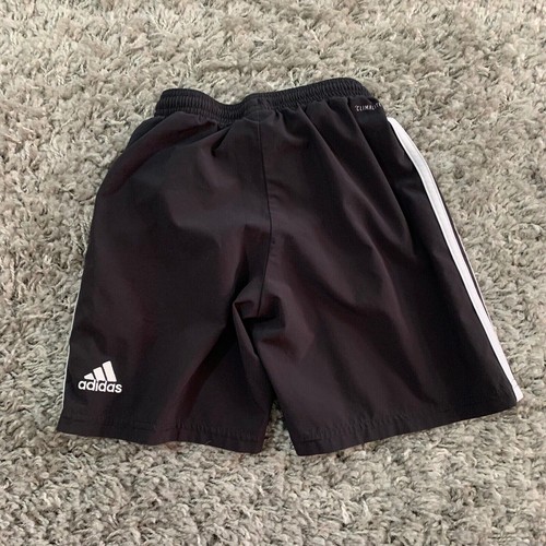Adidas Short Youth Small Black & White Logo Spelled Out Activewear Pant Kids - Picture 4 of 11