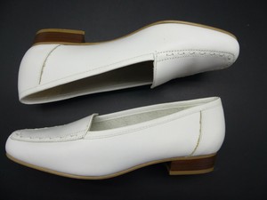 clarks white loafers
