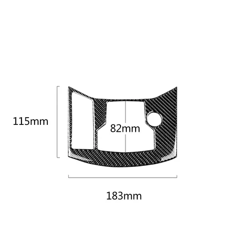 3Pcs Carbon Fiber Console Gear Shift Panel Cover Trim For Mazda CX-5 2017-2018 - Foto 2 di 12