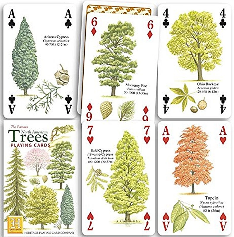 North American Trees Set 52 Spielkarten + Joker (HPC)