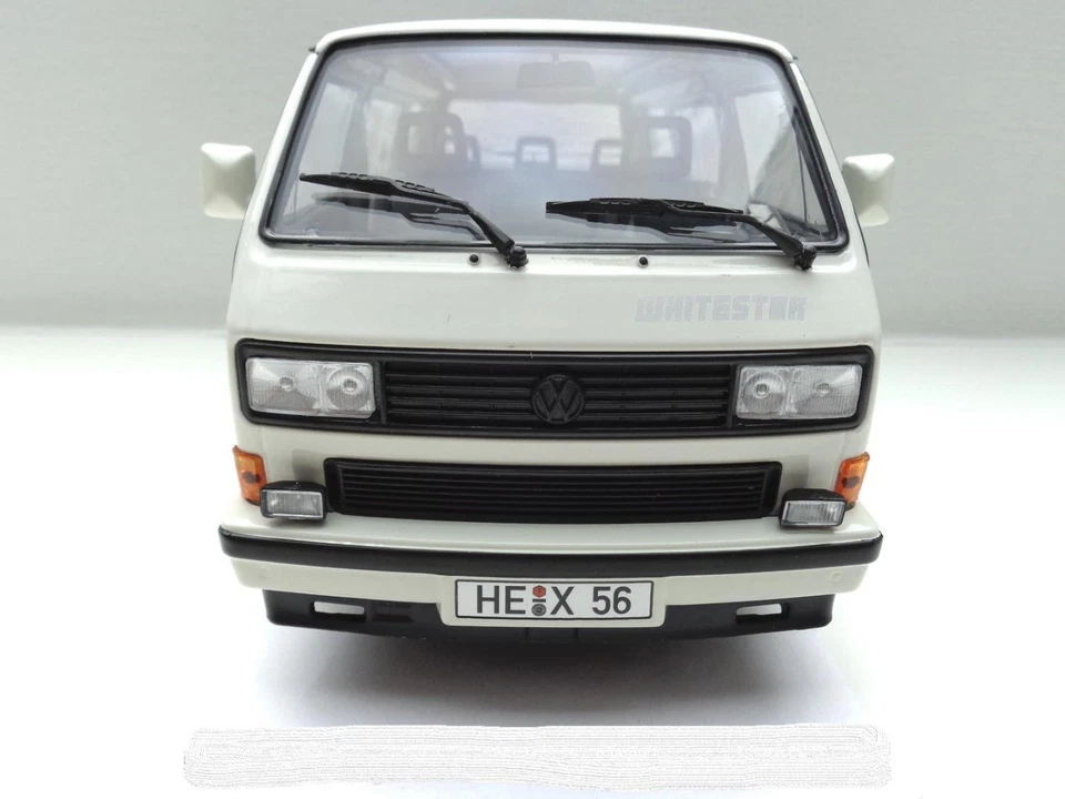 Volkswagen VW T3 B Bus Multivan Whitestar Modellino 1:18 Norev 188541 Nuovo - Immagine 2 di 4