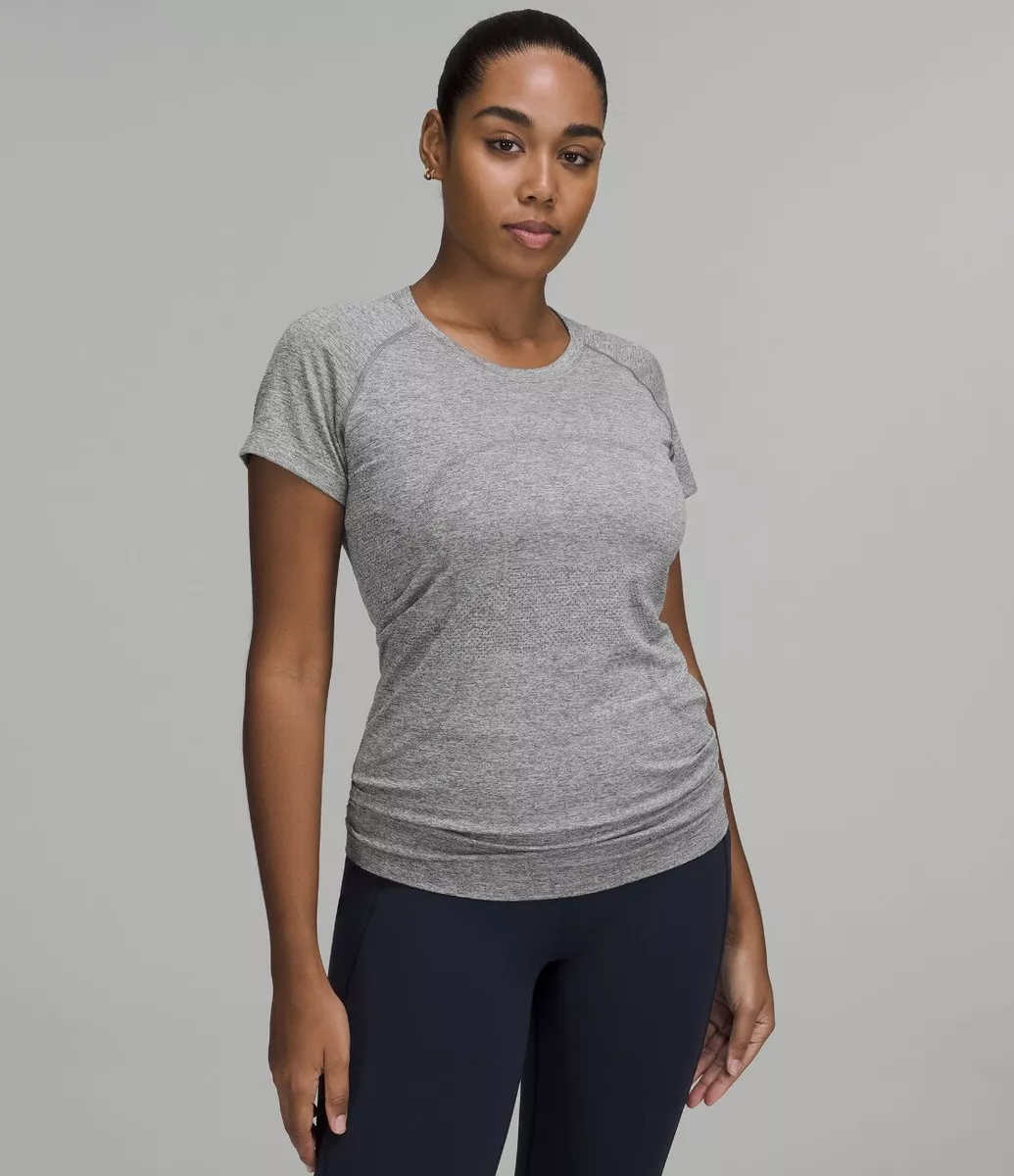 Lululemon SWIFTLY TECH SHORT SLEEVE CREW 2.0 Tank, Grey, 6/8, $78