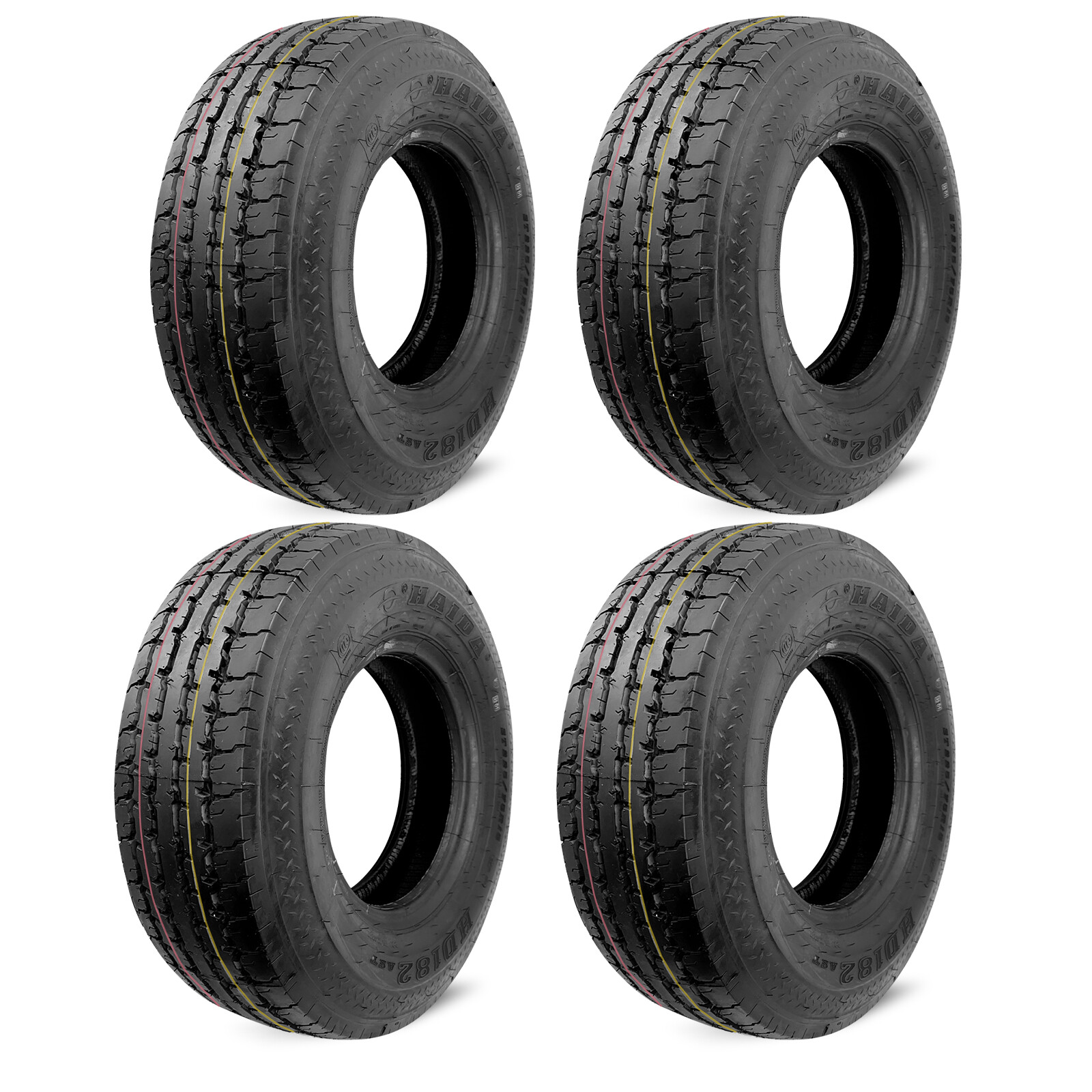 New ST225/75R15 Trailer Tires 12 Ply ST Radial All Steel 121/117L Load