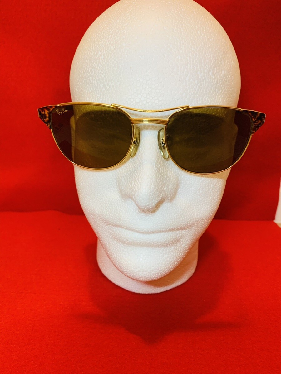 Vintage B&L Ray Ban Signet Tortuga Sunglasses Z0660, 22K Gold