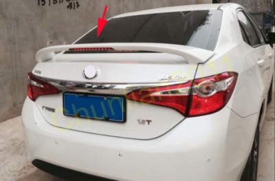 Factory Style Spoiler Wing ABS for 14-18 Toyota Corolla Sedan model UP LED light