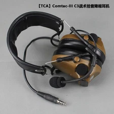 TAC III (New Model) Single Com Pickup Noise Reduction Headset Walkie Talkie