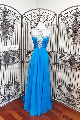 G1889 PARTY TIME 6467 OCEAN SZ 2 $458 PROM PAGEANT FORMAL GOWN DRESS - Picture 6 of 10