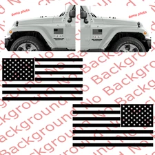 Patriotic American USA Flag Vinyl Decal Sticker Car Truck Window Fender US020