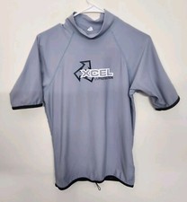 XCEL UV Protection Short Sleeve Pullover Rash Guard Woman's Large Gray 1323