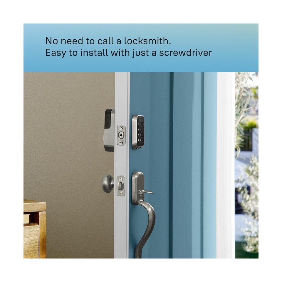 Yale Assure Lock 2 Deadbolt, Black Smart Keyless Entry Door Lock with