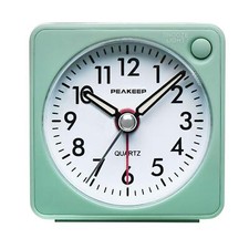Ultra Small Peakeep Battery Travel Alarm Clock with Snooze and Light Silent
