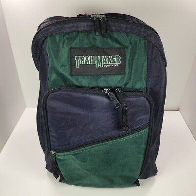 Trailmaker  Backpack/Bookbag GREEN ABD BLACK  WITH THREE Pouches