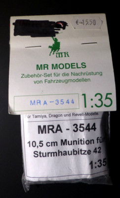 MR Models 3544  1:35 - 10,5cm Munition für Sturmhaubitze 42
