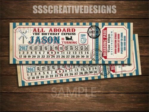 Baby Shower trenes saludo Invitaciones