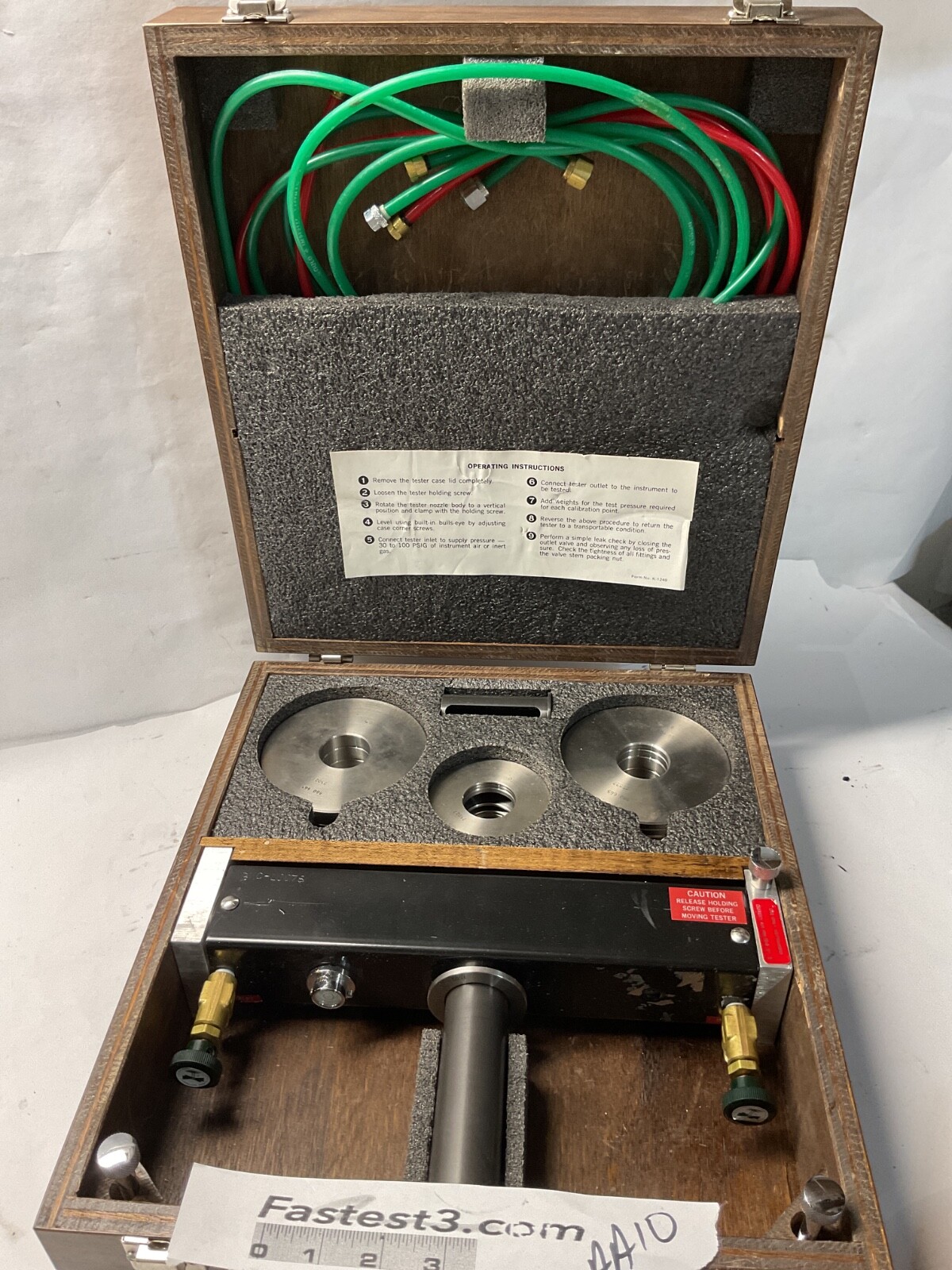 Ametek Type K Stainless Steel Pneumatic Deadweight Pressure Tester PK-254WC-SS