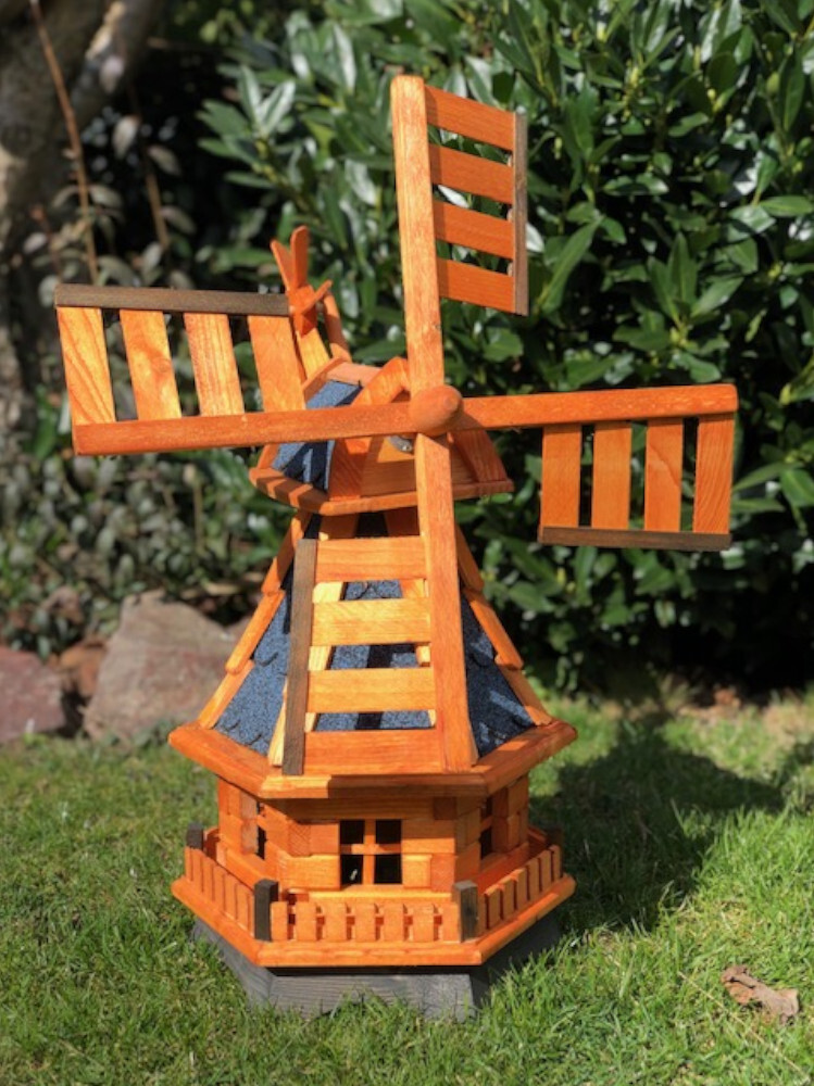 Windmühlen Garten XXL Premium Solar Windmühle 3-stöckig 140 Cm Bitum Dunkel Kugelgelagert Garten 87789896 Deko Für Den Garten