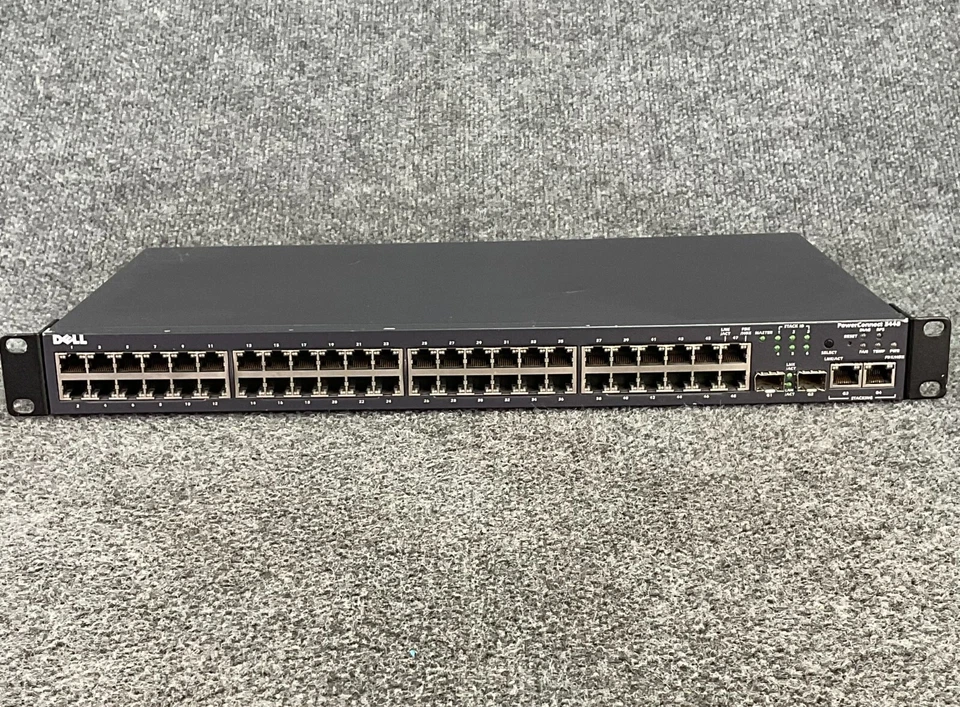 Dell PowerConnect 3448 🌐 Ethernet Switch 🖥️ 48-Port 10/100 Rack Black - Image 4 of 4
