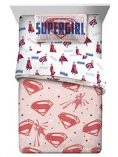 Super Girl "Solar Powered" Kids Reversible Bed Set-W11631759223, W35567220334